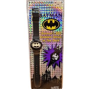 Kids Batman Watch Glows in the Dark Quintel Time Date Calendar Digital Brand New